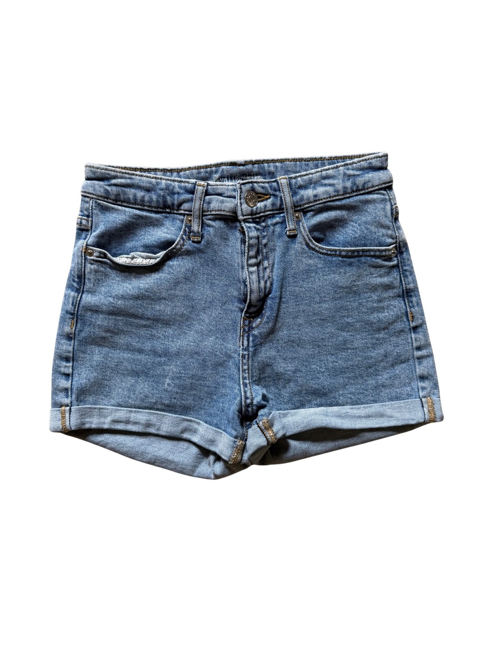 wild fable Light Blue High-Rise Rolled Hem Jean Shorts